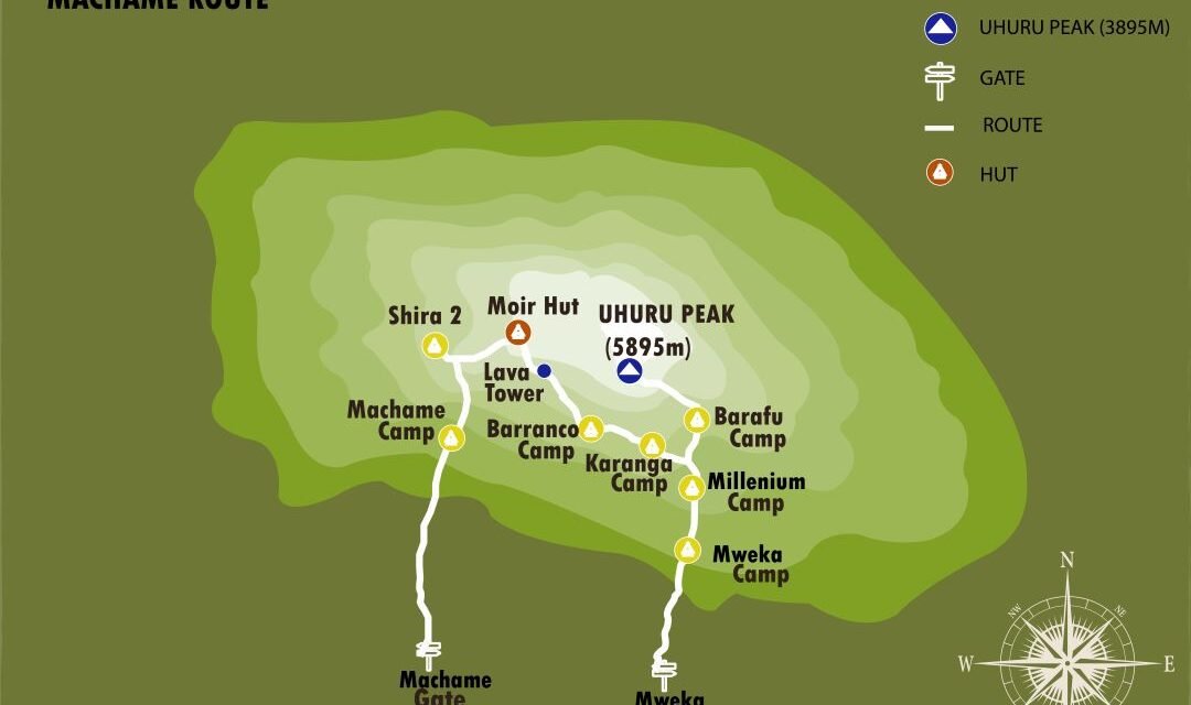 8 DAYS 7 NIGHTS KILIMANJARO TREKKING MACHAME ROUTE