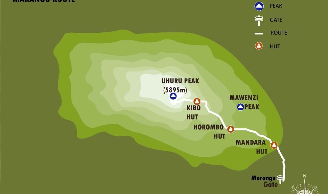 7 DAYS 6 NIGHTS KILIMANJARO TREKKING MARANGU ROUTE